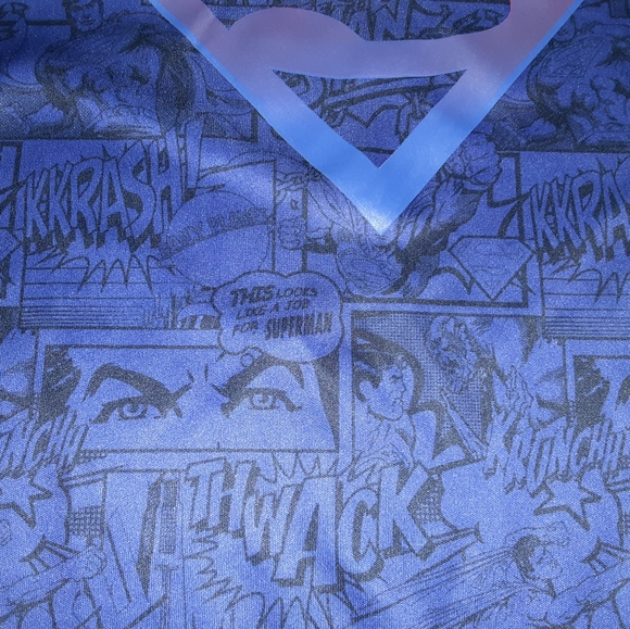 BOYS Large 10/12 long sleeve Superman shirt - Picture 3 of 6